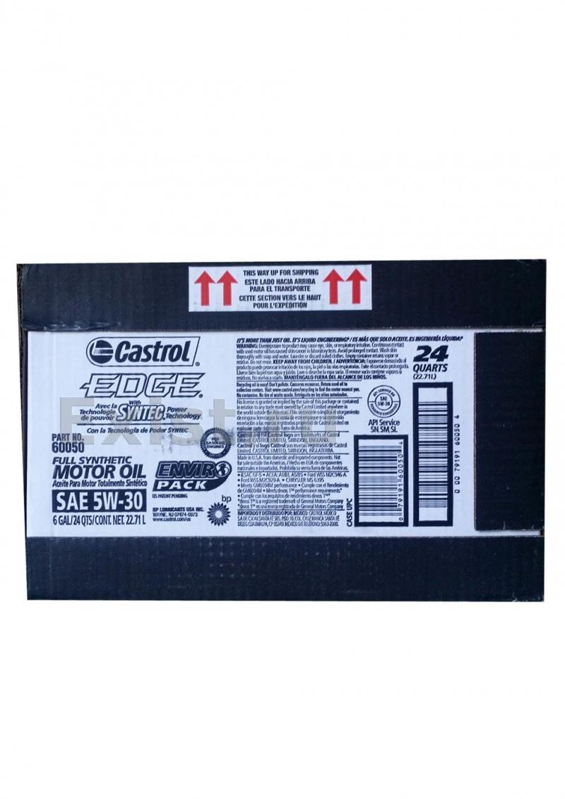 EDGE Syntec Motor Oil 5W-30, 22.7л 079191600504 CASTROL – attēls